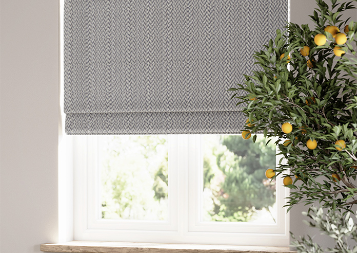 Bellavelle Chevron, Admiral Blue - Roman Blind - Image 5
